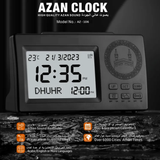 AzanClk Automatic Worldwide Digital Multi Azan Sounds Desk Clock Az-106 - Black