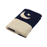 AzanClk Knitted Islamic Prayer Mat Blue & Beige (60x120cm)