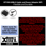 Xtenzi Home Wall Charger USB-C for Alfajr Islamic Azan Clocks CJ-17 CW-15 CA-21 CR-23
