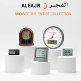 Alfajr Ana-Digital Large Round Automatic Azan Prayer Qibla Muslim Wall Clock CR-23 (Makkah)