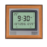 PS Frame for Alfajr CW-15 Azan Wall Clocks - Two-Tone Light Wood