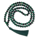 The Devoted One - Majestic Green Tiger Eye Tasbih - 99 Prayer Beads