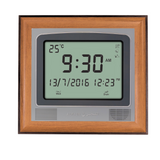 Alfajr CW-15 Azan Clock with Detachable Polymer Frame (Two-Tone Light Wood)