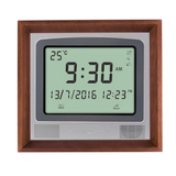 Alfajr CW-15 Azan Clock with Detachable Solid Wood Frame (Walnut)