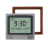 Alfajr CW-15 Azan Clock with Detachable Solid Wood Frame (Walnut)