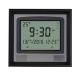 Alfajr CW-15 Azan Clock with Detachable Solid Wood Frame (Black)