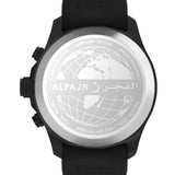 Alfajr WH-24 Dynamic 360 Rubber Azan Wrist Watch - Black Dial